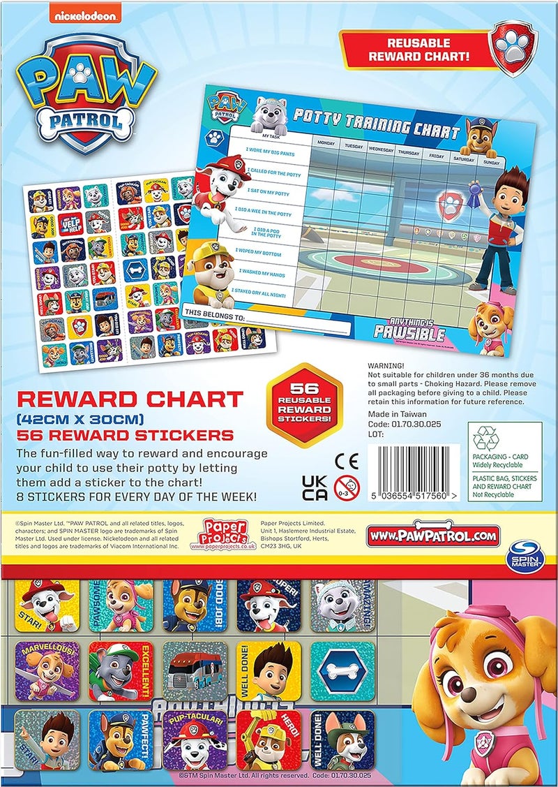 Paper Projects Paw Patrol Potty Training Reward Chart - Image 3